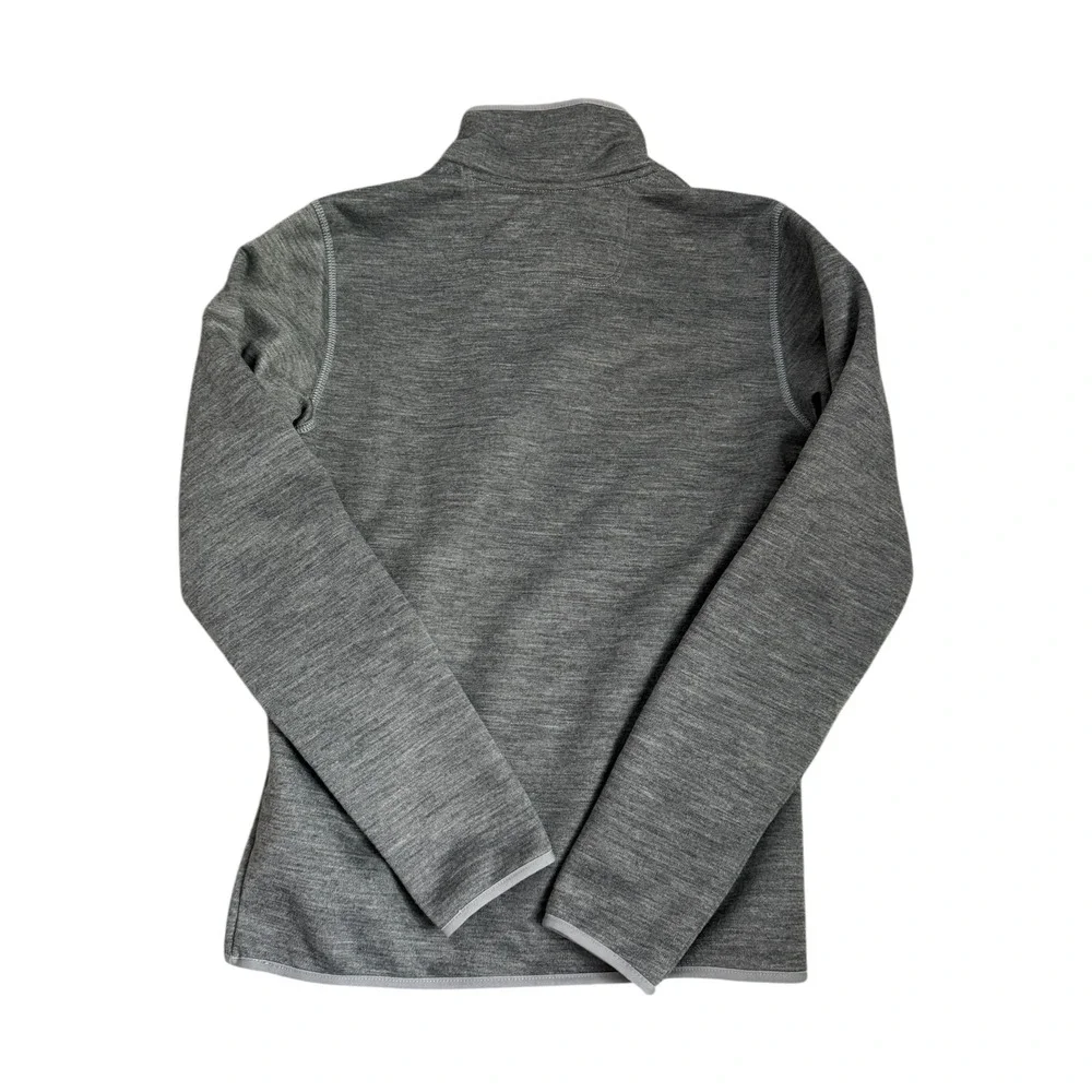 The North Face Sherpa Patrol 1/4 Snap Pullover Heather‎ Grey Fleece Mens XS NEW
